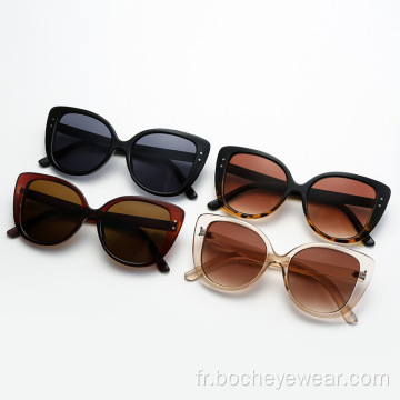 _ Nouvelles lunettes de soleil à monture large en œil de chat, lunettes de soleil à ongles pour femmes à la mode européenne et américaine, rue transfrontalière